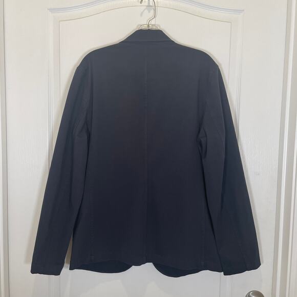 Quince Mens Organic Cotton Stretch Blazer in Charcoal Career Pockets NWT M - Picture 6 of 6